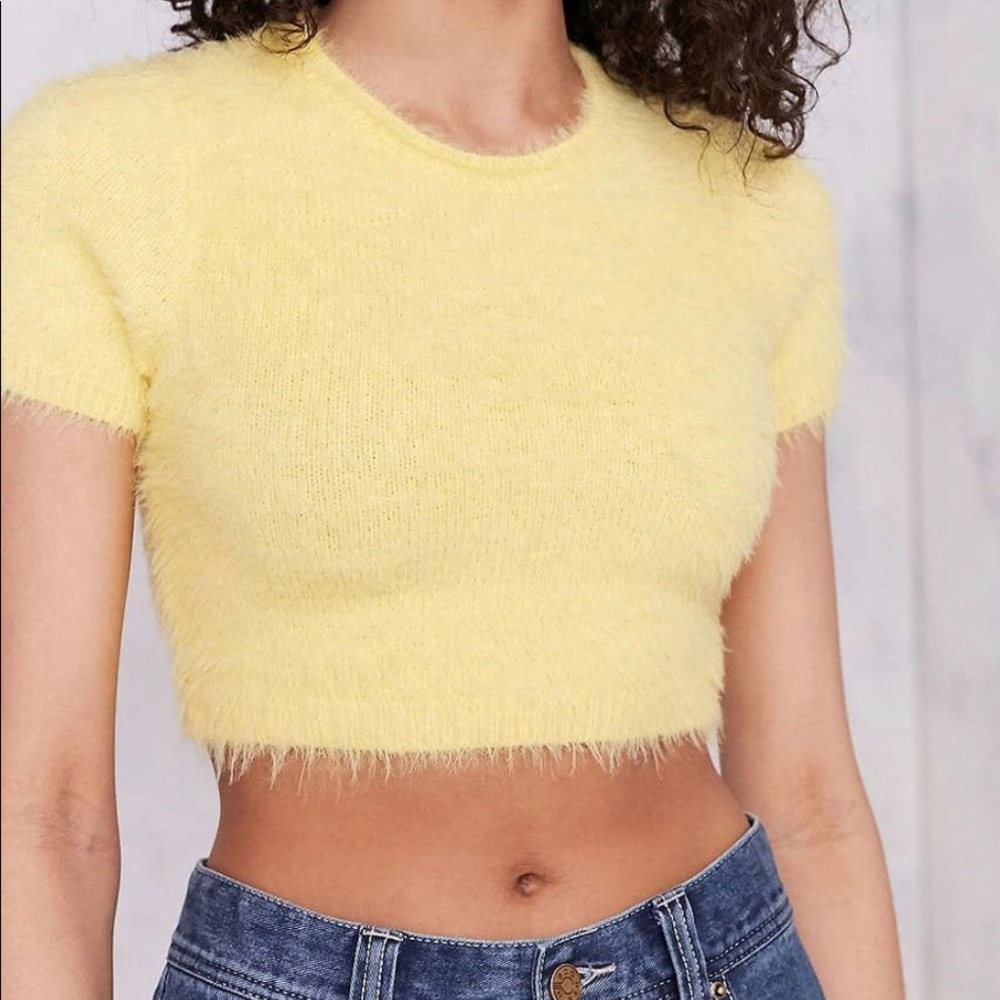 Urban Outfitters Fuzzy Crop Top